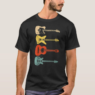 Cool Guitar Players Men Women Vintage Acoustic Gui T-Shirt
