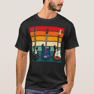Cool Guitar Players Men Women Vintage Acoustic Gui T-Shirt