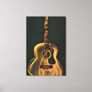 Cool guitarist gift canvas print