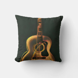 Cool guitarist gift cushion