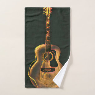 Cool guitarist gift hand towel
