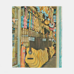 Cool guitarist gifts fleece blanket