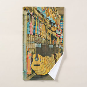Cool guitarist gifts hand towel