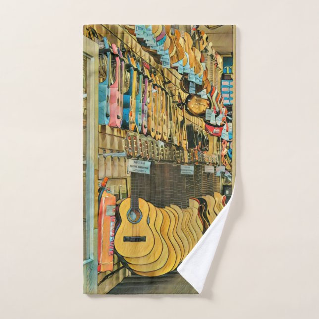 Cool guitarist gifts hand towel (Hand Towel)