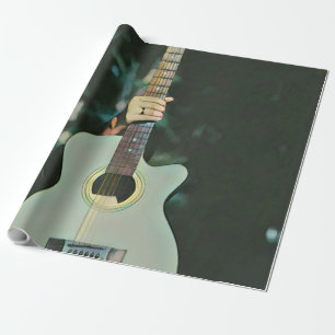 Cool guitarist gifts wrapping paper