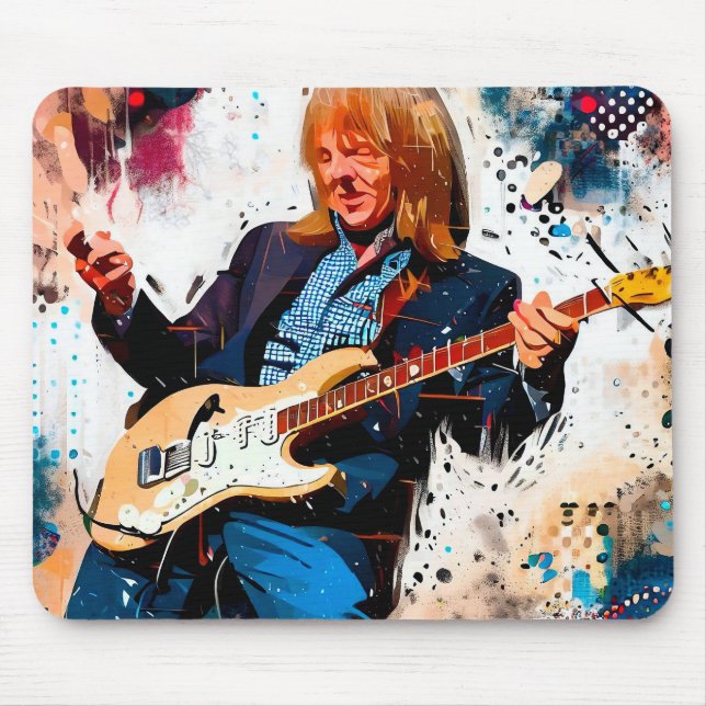 cool guitarist mouse mat (Front)