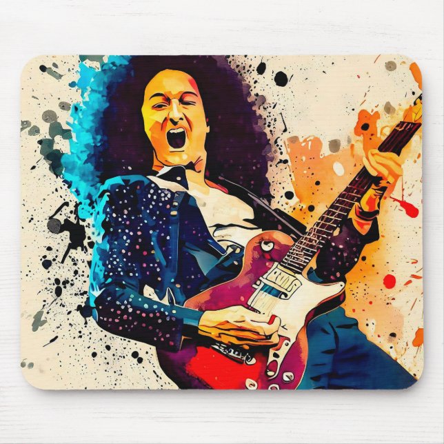 cool guitarist mouse mat (Front)