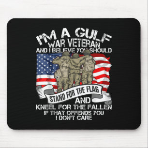 Cool Gulf War Veteran Soldier Proud Hero Veterans Mouse Mat
