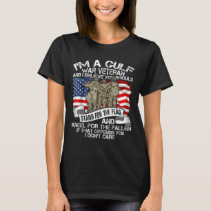 Cool Gulf War Veteran Soldier Proud Hero Veterans T-Shirt