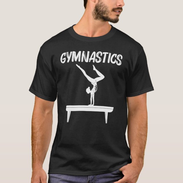 Cool Gymnastics For Men Women Gymnast Tumbling Han T-Shirt (Front)