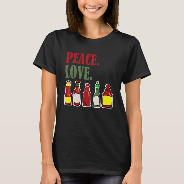Cool Habanero Hot Sauce For Spicy Mexican Food   3 T-Shirt (Front)