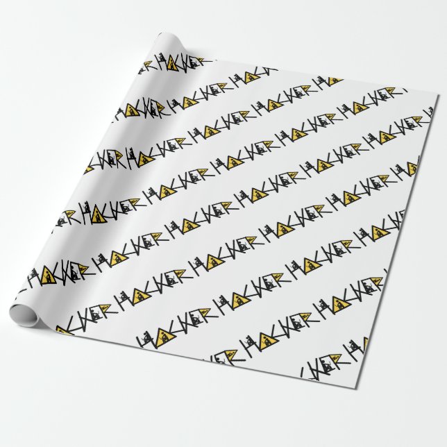 Cool Hacker Wrapping Paper (Unrolled)