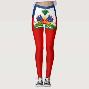 Cool Haiti Flag Fashion Leggings