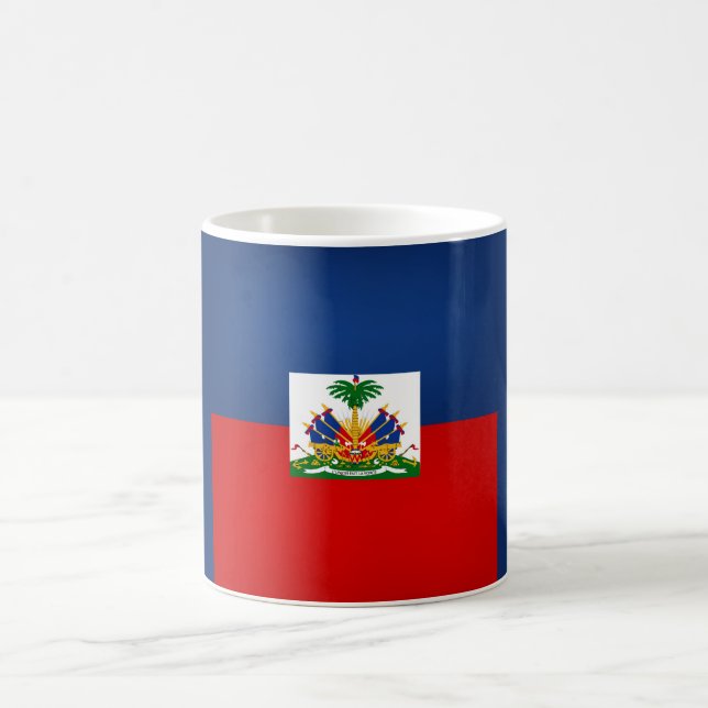 Cool Haitian Flag Coffee Mug (Center)
