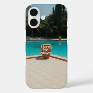 Cool Hakuna Matata Pool Side I love My Family.jpg iPhone 16 Case