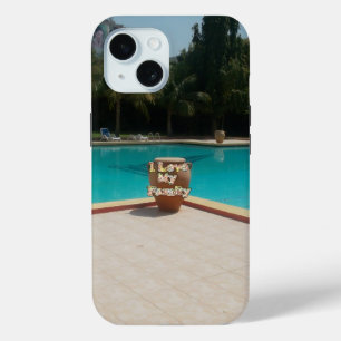 Cool Hakuna Matata Pool Side I love My Family.jpg iPhone 15 Case