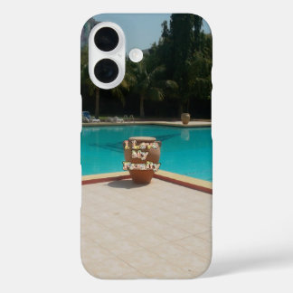 Cool Hakuna Matata Pool Side I love My Family.jpg iPhone 16 Case