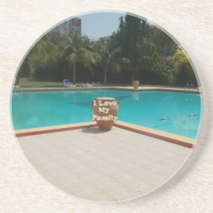 Cool Hakuna Matata Pool Side I love My Family.jpg Coaster
