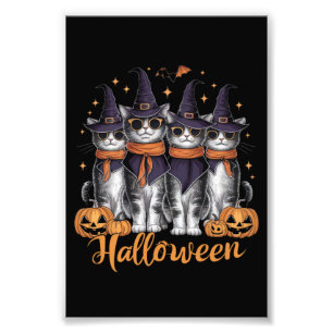 Cool Halloween Cats Gift for Daughter Gift for Her Photo Print