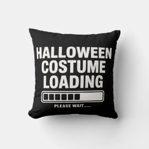 Cool Halloween Costume Loading Graphic Spooky Cushion