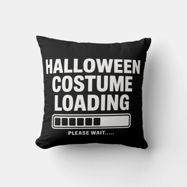 Cool Halloween Costume Loading Graphic Spooky  Cushion (Front)