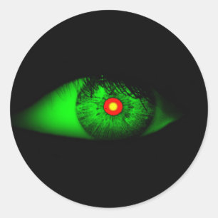 Cool Halloween Eye of Witch / House-of-Grosch Classic Round Sticker