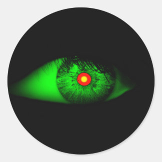 Cool Halloween Eye of Witch / House-of-Grosch Classic Round Sticker