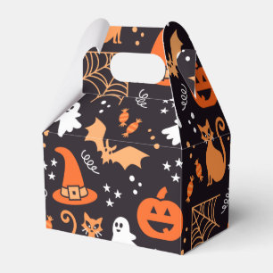 cool Halloween mixed pattern tiled party Favour Box