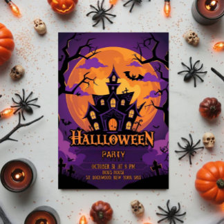 Cool Halloween Party  Invitation