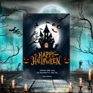Cool Halloween Party  Invitation