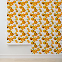 Cool Halloween pumpkins ghosts tiled