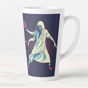 Cool Halloween Skull  Art, Spooky Death Them Latte Mug