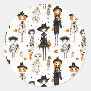 Cool, Halloween-themed stickers, Classic Round Sticker