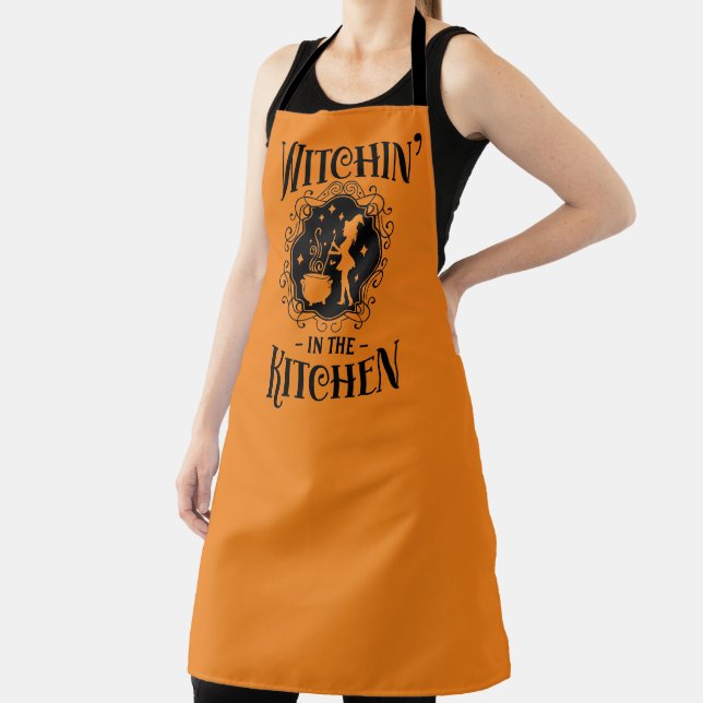 cool Halloween witchin' kitchen  Apron (Insitu)