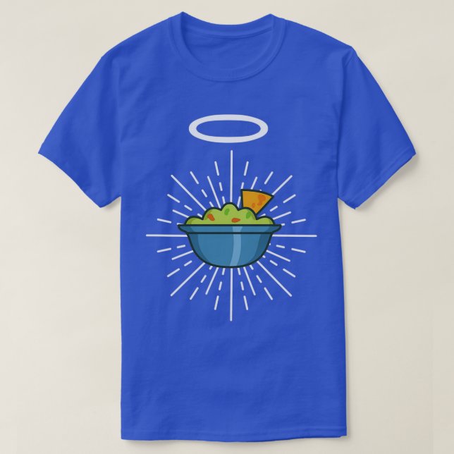 Cool Haloed Guacamole Awesome Design For Guac Love T-Shirt (Design Front)