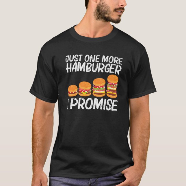 Cool Hamburger For Men Women Cheeseburger Fast Foo T-Shirt (Front)