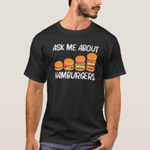 Cool Hamburger For Men Women Cheeseburger Fast Foo T-Shirt