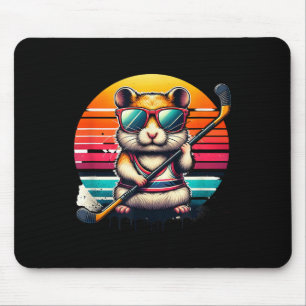 Cool Hamster Field Hockey Player Team Mouse Mat