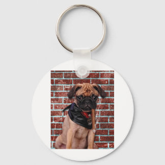 Cool Hand Pug Key Ring