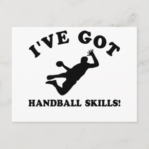 COOL HANDBALL SKILLS DESIGNS POSTCARD