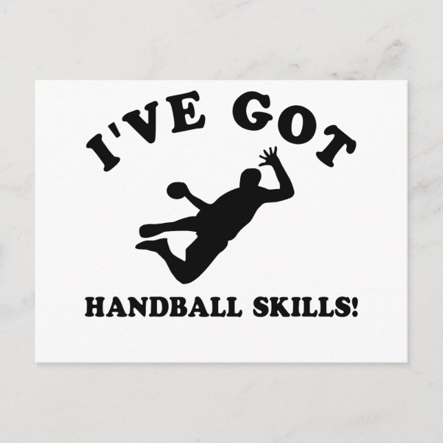 COOL HANDBALL SKILLS DESIGNS POSTCARD (Front)