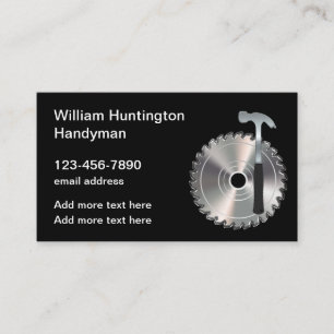 Cool Handyman Business Cards Template