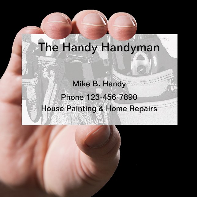 Cool Handyman Home Repairs Business Card (Creator Uploaded)