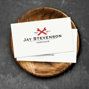 Cool Handyman or Auto Mechanic Wrench Business Card