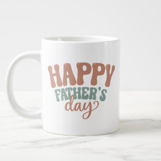 Cool Happy Father's Day  Large Coffee Mug
