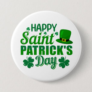 cool Happy Saint Patrick's Day party 7.5 Cm Round Badge