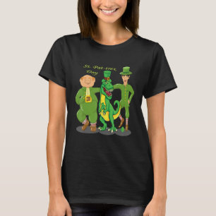 Cool Happy St Pat Trex Day St Patricks Day Cute Di T-Shirt