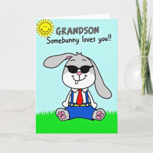 Cool Hare Smiling Fun Day Card