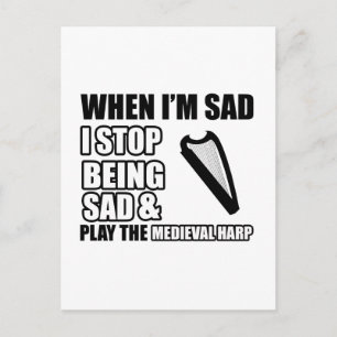 Cool Harp designs Postcard