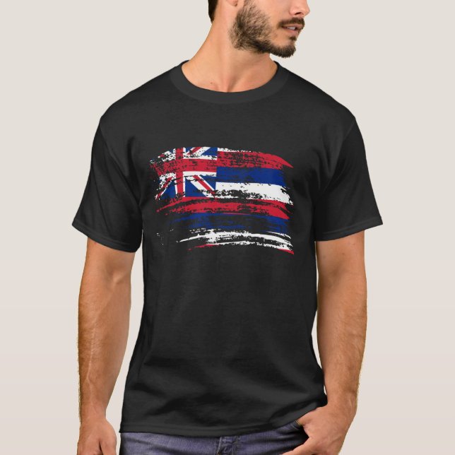 Cool Hawaiian flag design T-Shirt (Front)